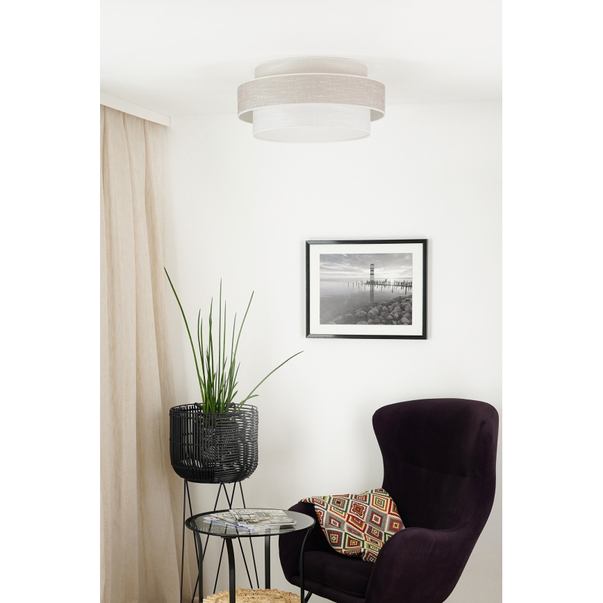 Brilagi - Lampa sufitowa DOVER SPACE LED/12W/230V śr. 50 cm 3000K/4000K/6400K szara/kremowa
