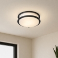 Brilagi - Lampa sufitowa ELARO 2xE27/40W/230V śr. 26 cm czarna