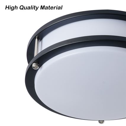 Brilagi - Lampa sufitowa ELARO 2xE27/40W/230V śr. 26 cm czarna