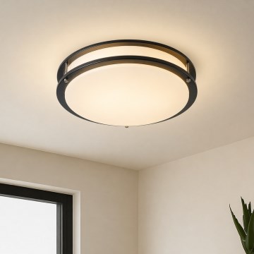 Brilagi - Lampa sufitowa ELARO 4xE27/40W/230V śr. 41 cm czarna