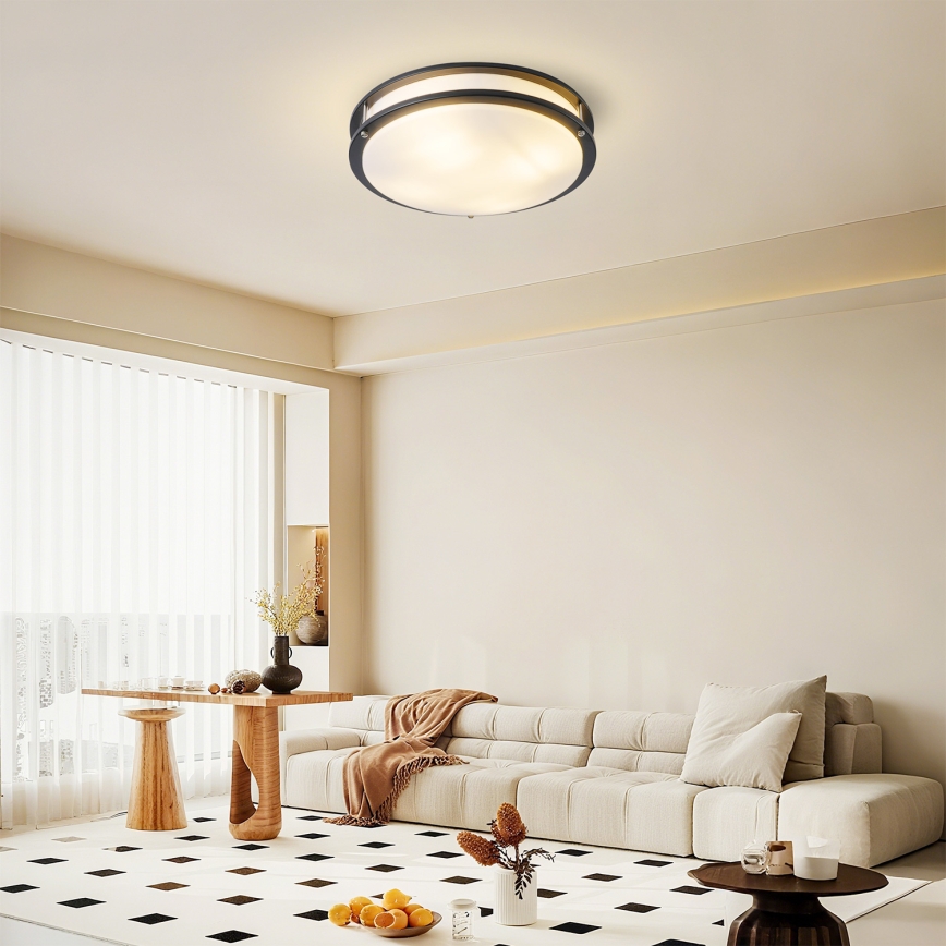 Brilagi - Lampa sufitowa ELARO 4xE27/40W/230V śr. 41 cm czarna