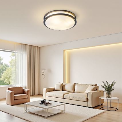 Brilagi - Lampa sufitowa ELARO 4xE27/40W/230V śr. 41 cm czarna