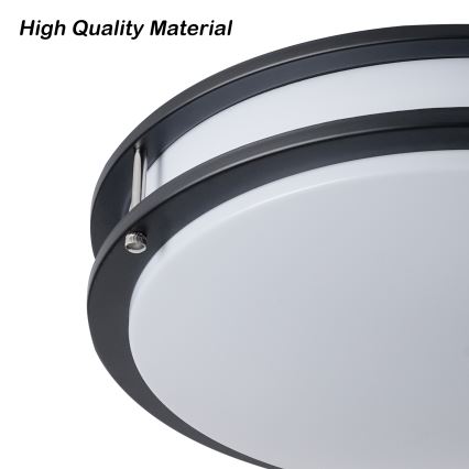 Brilagi - Lampa sufitowa ELARO 4xE27/40W/230V śr. 41 cm czarna