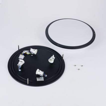 Brilagi - Lampa sufitowa ELARO 4xE27/40W/230V śr. 41 cm czarna