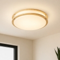 Brilagi - Lampa sufitowa ELARO 4xE27/40W/230V Ø 41 cm, dekor drewna