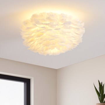 Brilagi - Lampa sufitowa FEATHER 3xE27/40W/230V śr. 50 cm biała