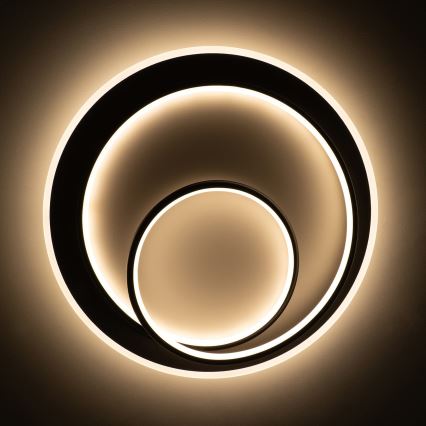 BRILAGI - Ściemnialna lampa sufitowa FLARE LED/70W/230V 3000-6000K śr. 50 cm biały/czarny + pilot zdalnego sterowania