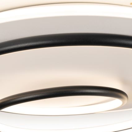 BRILAGI - Ściemnialna lampa sufitowa FLARE LED/70W/230V 3000-6000K śr. 50 cm biały/czarny + pilot zdalnego sterowania