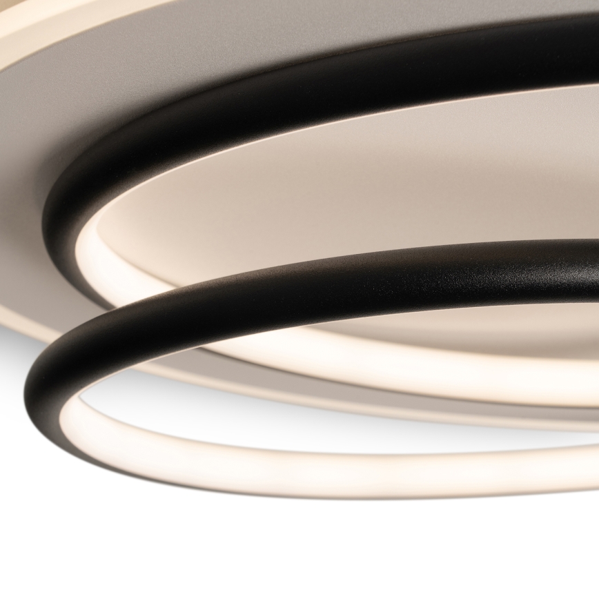 BRILAGI - Ściemnialna lampa sufitowa FLARE LED/70W/230V 3000-6000K śr. 50 cm biały/czarny + pilot zdalnego sterowania