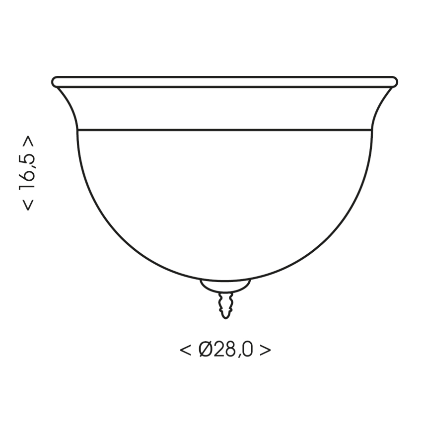 Brilagi - Lampa sufitowa FRESCO 2xE27/40W/230V śr. 28 cm biała