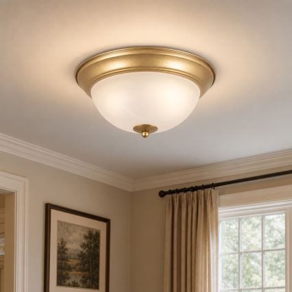 BRILAGI - Lampa sufitowa FRESCO 2xE27/40W/230V śr. 28 cm złota