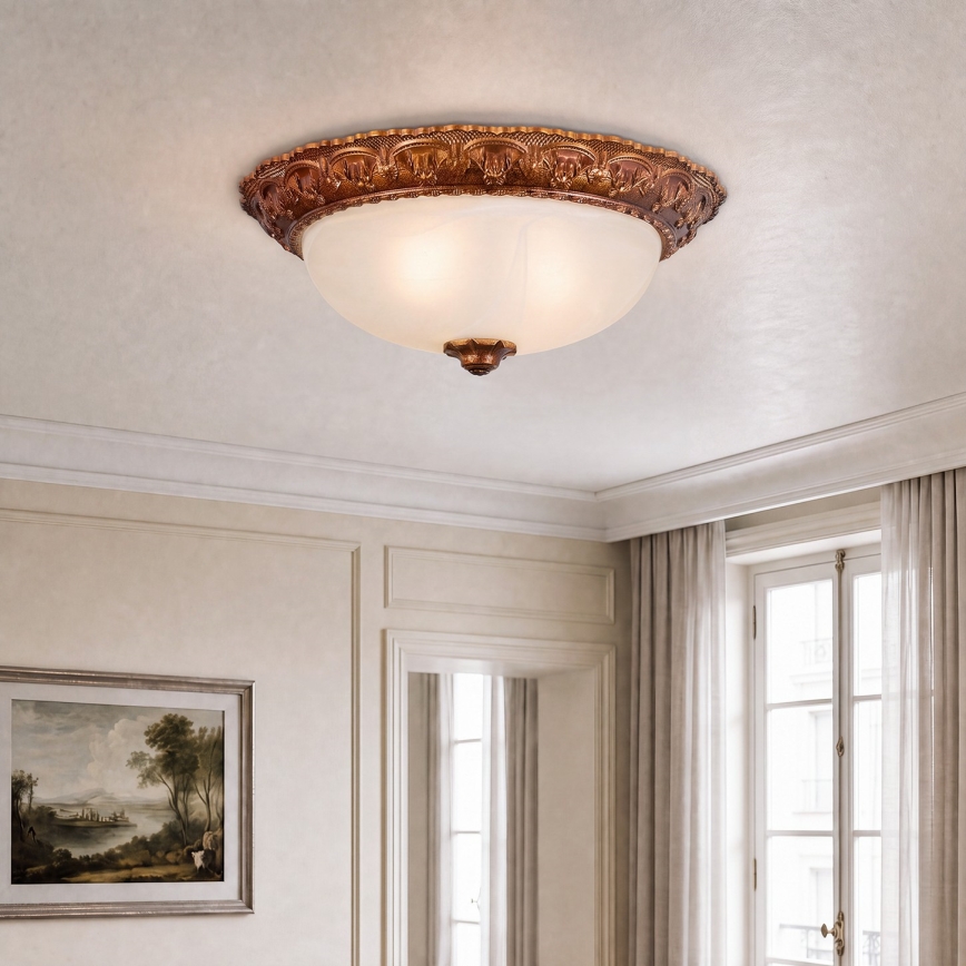 BRILAGI - Lampa sufitowa FRESCO 2xE27/40W/230V śr. 30 cm złota