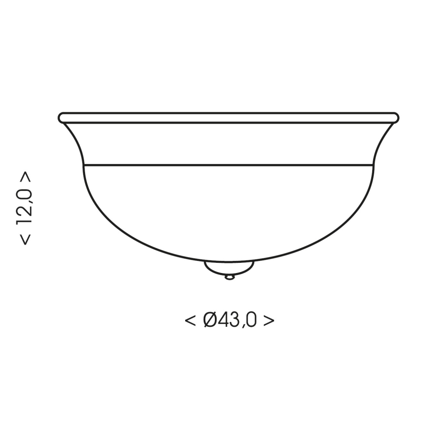 Brilagi - Lampa sufitowa FRESCO 2xE27/40W/230V śr. 43 cm brązowa