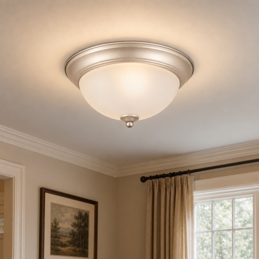 BRILAGI - Lampa sufitowa FRESCO 2xE27/40W/230V, średnica 28 cm, chrom matowy