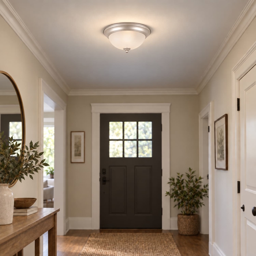 BRILAGI - Lampa sufitowa FRESCO 2xE27/40W/230V, średnica 28 cm, chrom matowy