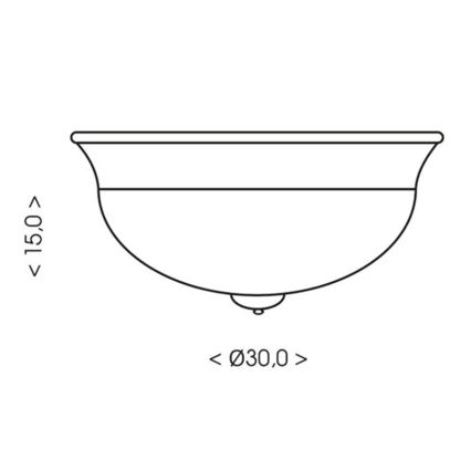 Brilagi - Lampa sufitowa FRESCO 2xE27/40W/230V Ø 30 cm złota