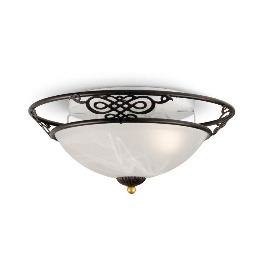 BRILAGI - Lampa sufitowa FRESCO 3xE27/40W/230V, średnica 48 cm, brązowa