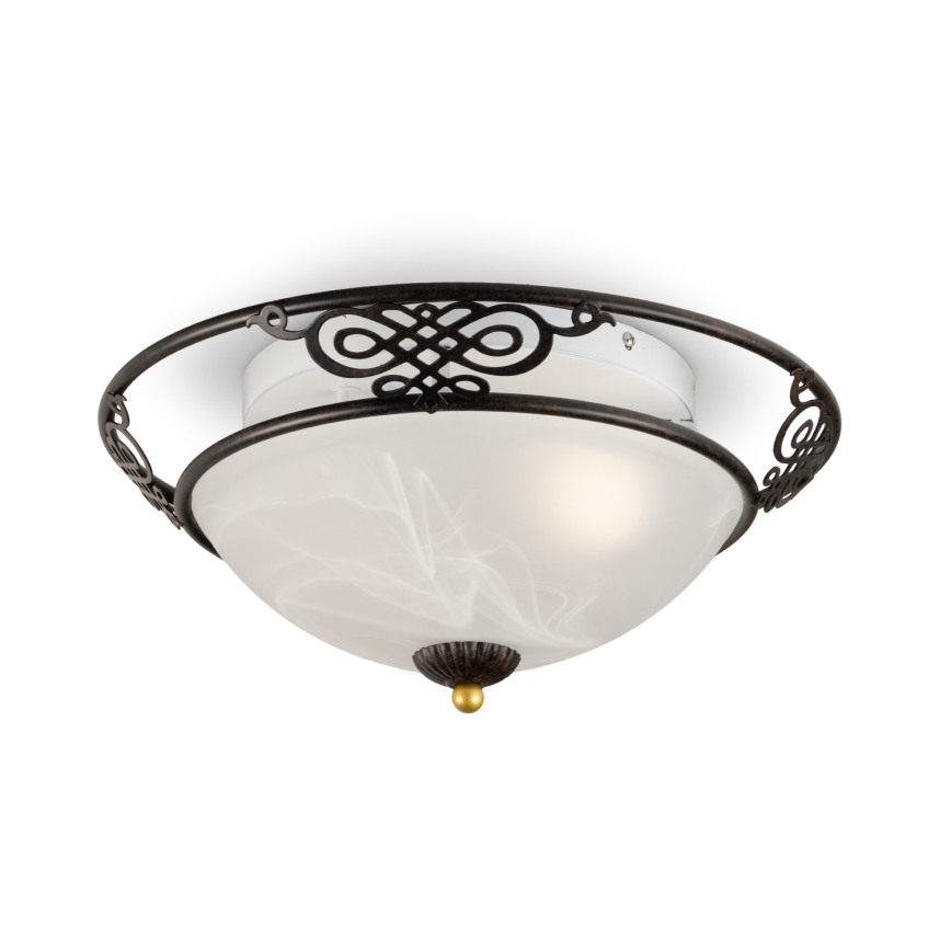 BRILAGI - Lampa sufitowa FRESCO 3xE27/40W/230V, średnica 48 cm, brązowa
