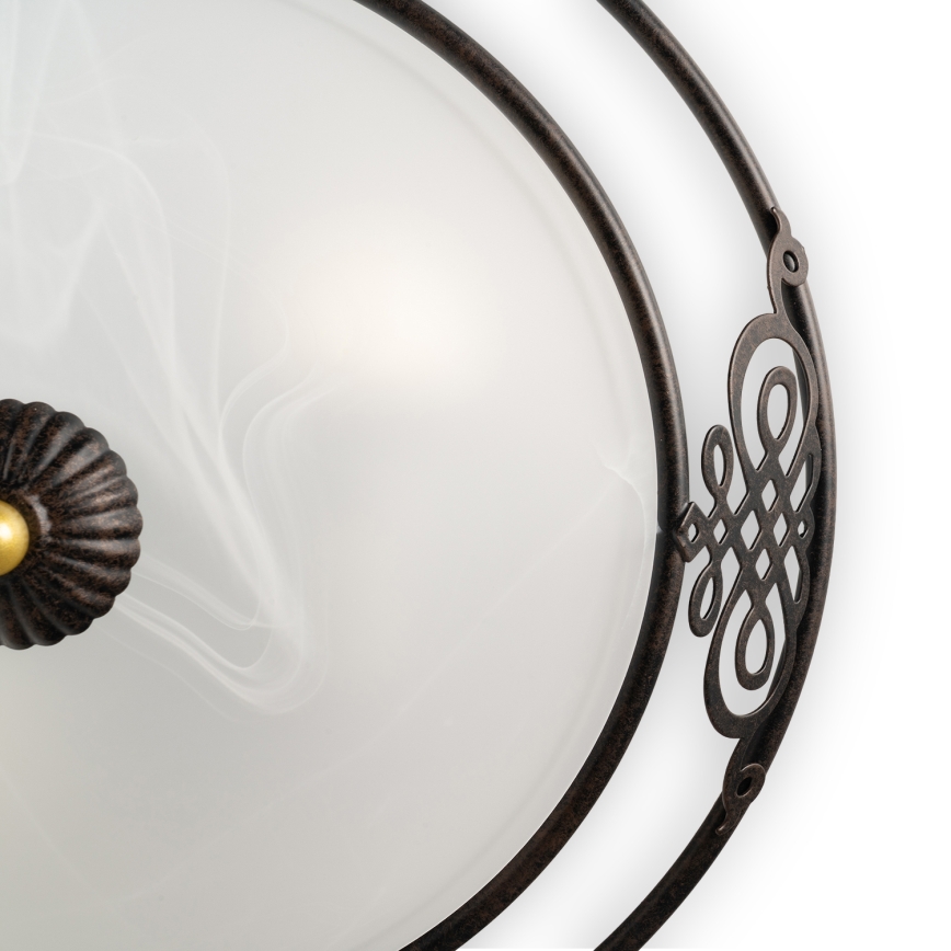 BRILAGI - Lampa sufitowa FRESCO 3xE27/40W/230V, średnica 48 cm, brązowa