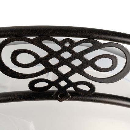 BRILAGI - Lampa sufitowa FRESCO 3xE27/40W/230V, średnica 48 cm, brązowa