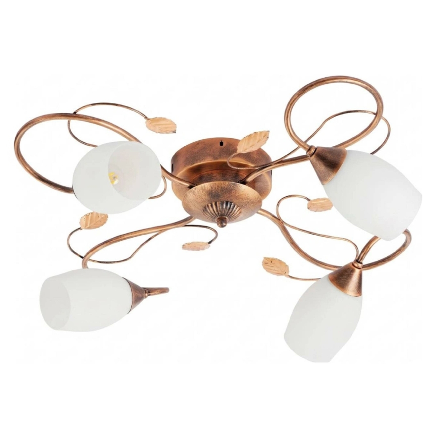 BRILAGI - Lampa sufitowa GRACE 4xE27/40W/230V śr. 68 cm patyna/miedziana