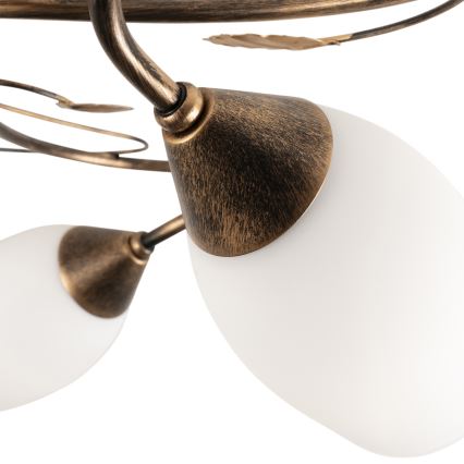 BRILAGI - Lampa sufitowa GRACE 4xE27/40W/230V śr. 68 cm patyna/miedziana
