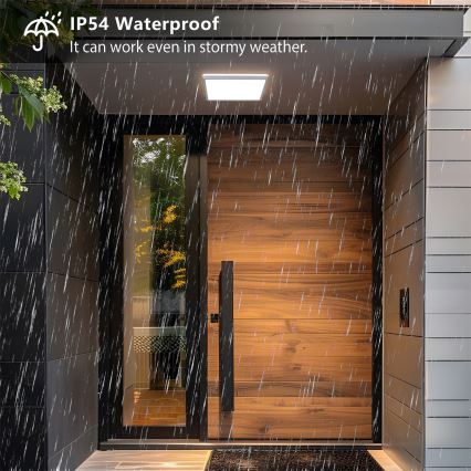 Brilagi - plafon łazienkowy LED ULTRA SLIM LED/24W/230V 42x42 cm srebrny IP54