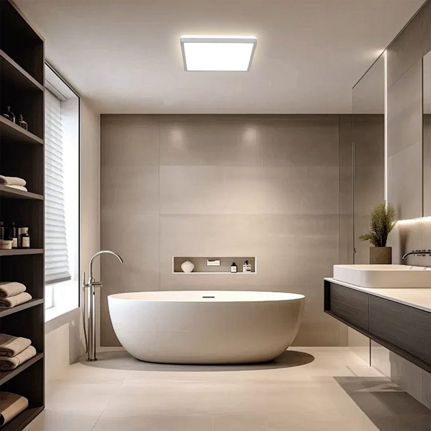 Brilagi - plafon łazienkowy LED ULTRA SLIM LED/24W/230V 42x42 cm srebrny IP54