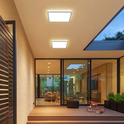 Brilagi - plafon łazienkowy LED ULTRA SLIM LED/24W/230V 42x42 cm srebrny IP54