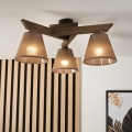 Brilagi - Lampa sufitowa LED ANTHONY 3xE14/40W/230V dąb orzech/brąz