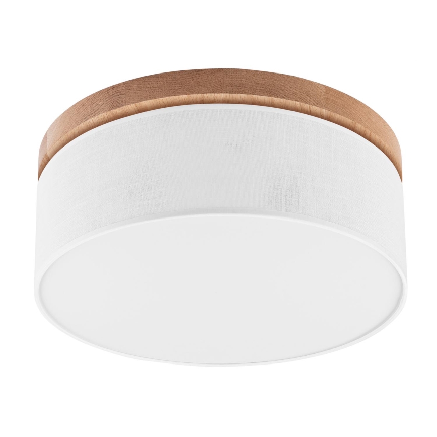 Brilagi - Lampa sufitowa LED BELLADONNA 2xE27/15W/230V śr. 40 cm biała/dąb