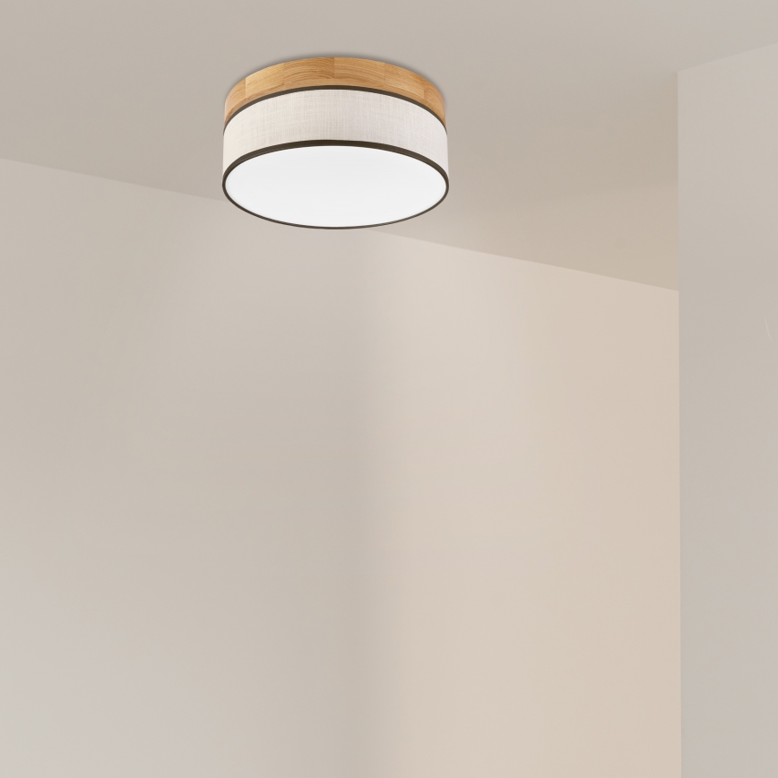 Brilagi - Lampa sufitowa LED BELLADONNA LED/20W/230V średnica 30 cm kremowy/dąb