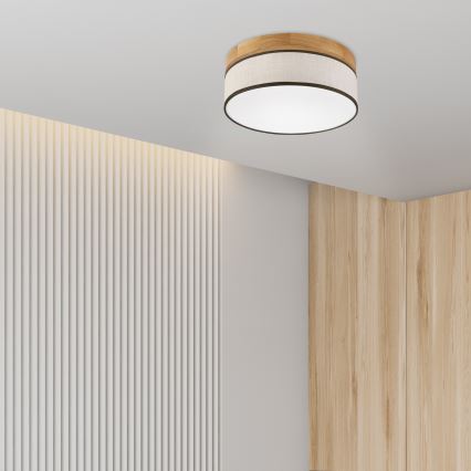 Brilagi - Lampa sufitowa LED BELLADONNA LED/20W/230V średnica 30 cm kremowy/dąb