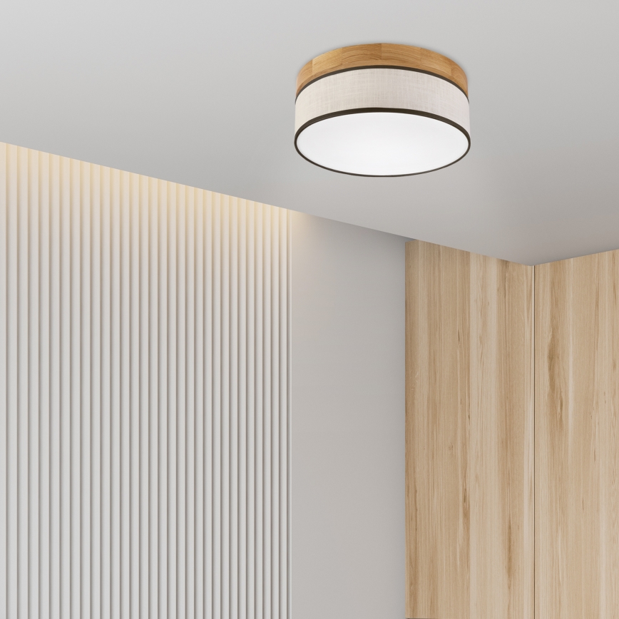 Brilagi - Lampa sufitowa LED BELLADONNA LED/20W/230V średnica 30 cm kremowy/dąb