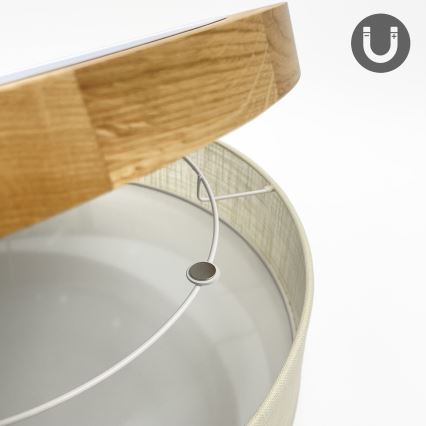 Brilagi - Lampa sufitowa LED BELLADONNA LED/36W/230V śr. 40 cm kremowa/dąb