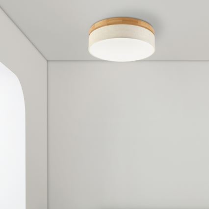 Brilagi - Lampa sufitowa LED BELLADONNA LED/36W/230V średnica 40 cm kremowa/dąb