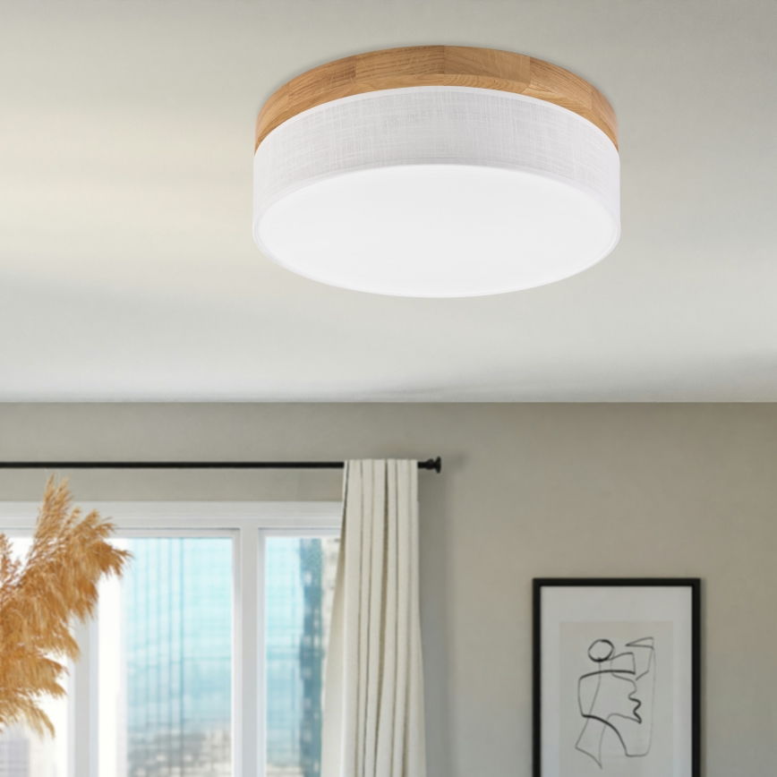 Brilagi - Lampa sufitowa LED BELLADONNA LED/36W/230V Ø 40 cm biała/dąb