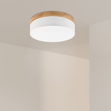 Brilagi - Lampa sufitowa LED BELLADONNA LED/36W/230V Ø 40 cm biała/dąb