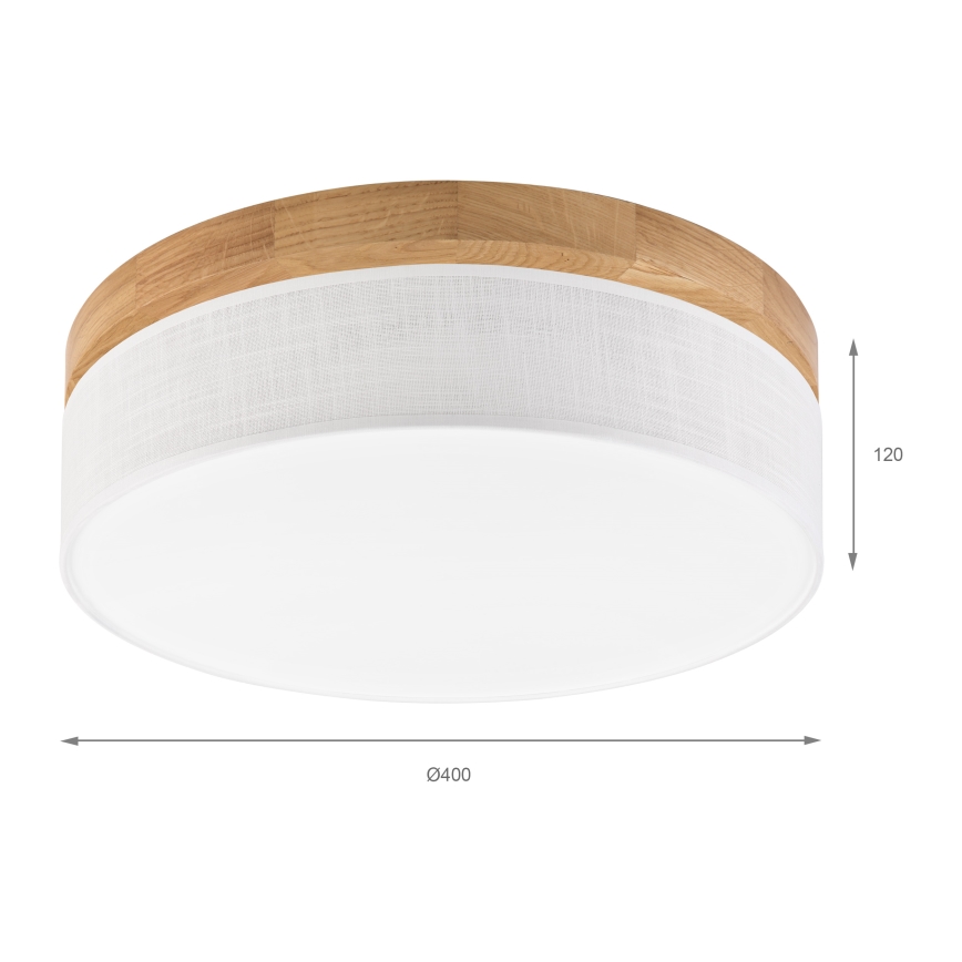 Brilagi - Lampa sufitowa LED BELLADONNA LED/36W/230V Ø 40 cm biała/dąb