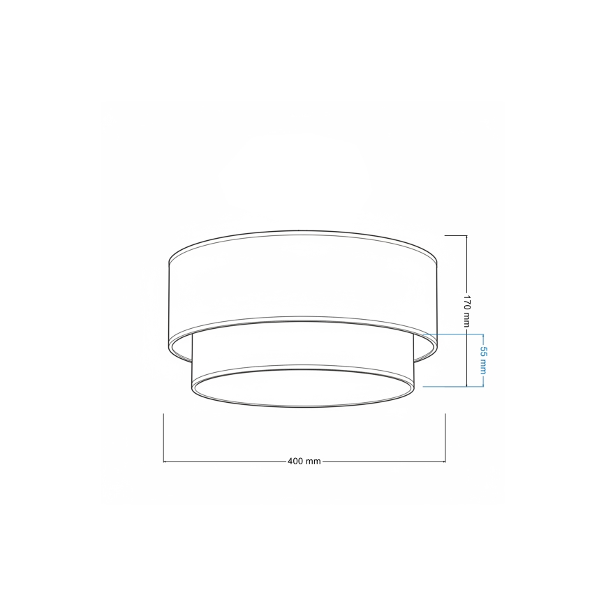 Brilagi - Lampa sufitowa LED BOHO ECO 1xE27/10W/230V śr. 40 cm brązowo-kremowa