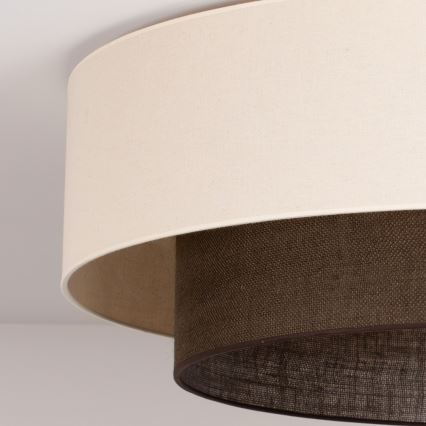 Brilagi - Lampa sufitowa LED BOHO STYLE 3xE27/15W/230V śr. 80 cm kremowa/brązowa