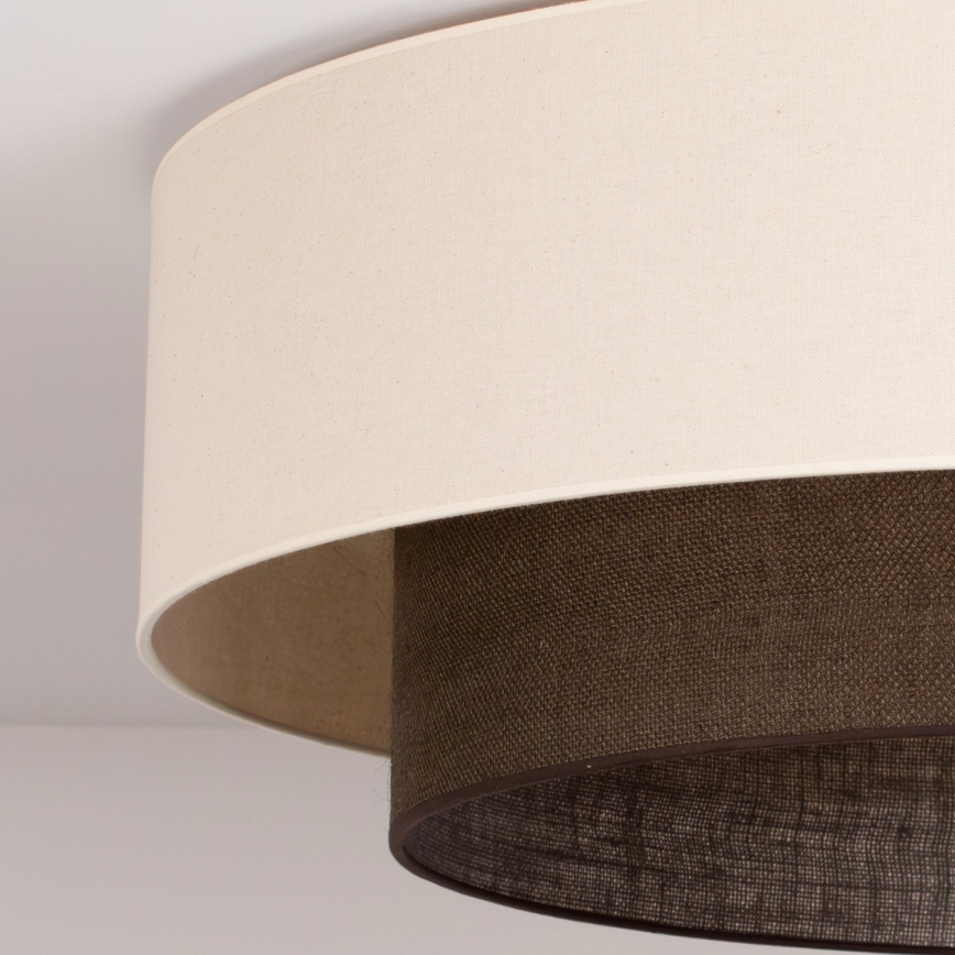 Brilagi - Lampa sufitowa LED BOHO STYLE 3xE27/15W/230V śr. 80 cm kremowa/brązowa