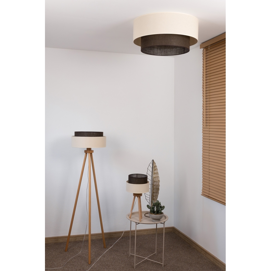 Brilagi - Lampa sufitowa LED BOHO STYLE 3xE27/15W/230V średnica 60 cm kremowa/brązowa