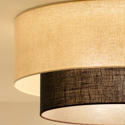 Brilagi - Lampa sufitowa LED BOHO STYLE 3xE27/15W/230V średnica 60 cm kremowa/brązowa