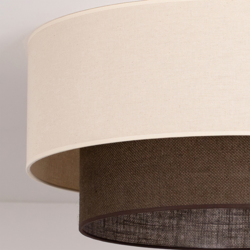 Brilagi - Lampa sufitowa LED BOHO STYLE 3xE27/15W/230V średnica 60 cm kremowa/brązowa