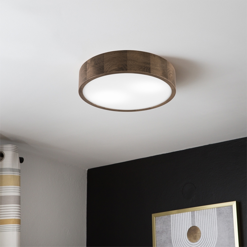 Brilagi - Lampa sufitowa LED CARVALHO 2xE27/15W/230V dąb orzech śr. 37 cm