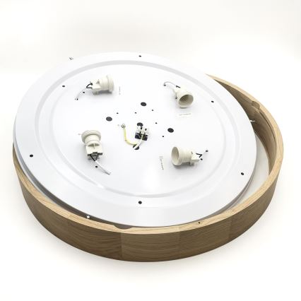 Brilagi - Lampa sufitowa LED CARVALHO 4xE27/60W/230V dąb śr. 57,5 cm