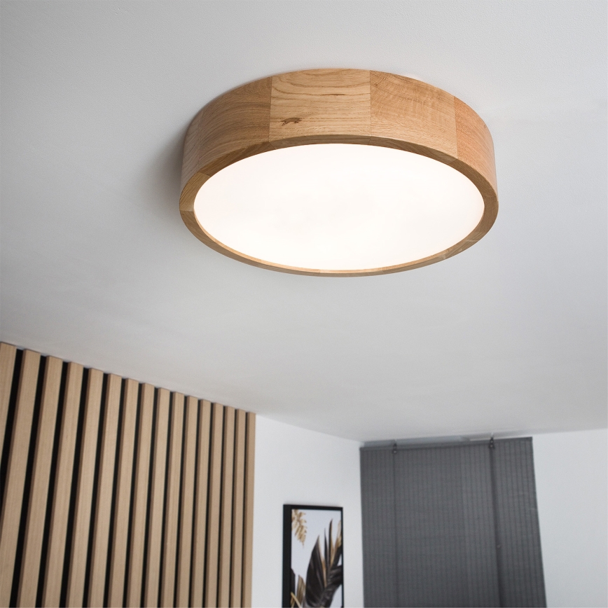 Brilagi - Lampa sufitowa LED CARVALHO LED/36W/230V dąb śr. 37,5 cm