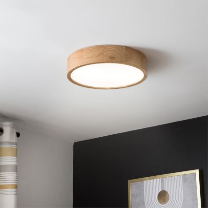 Brilagi - Lampa sufitowa LED CARVALHO LED/36W/230V dąb śr. 37,5 cm