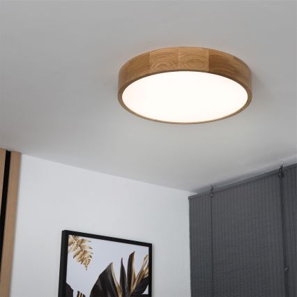 Brilagi - Lampa sufitowa LED CARVALHO LED/36W/230V dąb śr. 47,5 cm